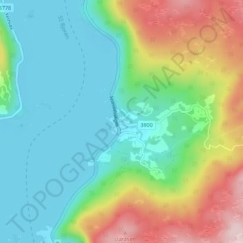 Grendi topographic map, elevation, terrain