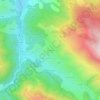 Villargein topographic map, elevation, terrain