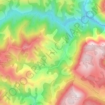 Boțani topographic map, elevation, terrain