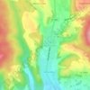 Le Chatelard topographic map, elevation, terrain