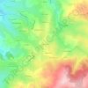 La Coissière topographic map, elevation, terrain