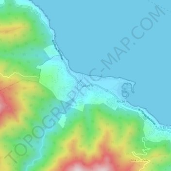 Saket topographic map, elevation, terrain