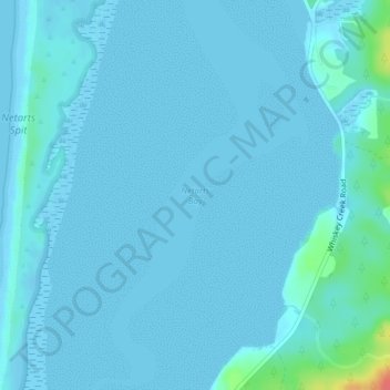 Netarts Bay topographic map, elevation, terrain