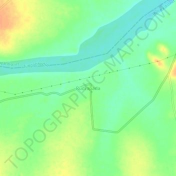Rudrapada topographic map, elevation, terrain