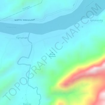 Mount Maybato topographic map, elevation, terrain