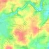 Mortier topographic map, elevation, terrain