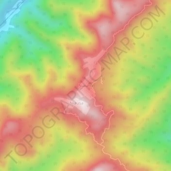 Niaunu topographic map, elevation, terrain