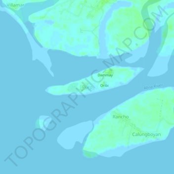 Puro topographic map, elevation, terrain