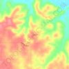Leopold topographic map, elevation, terrain