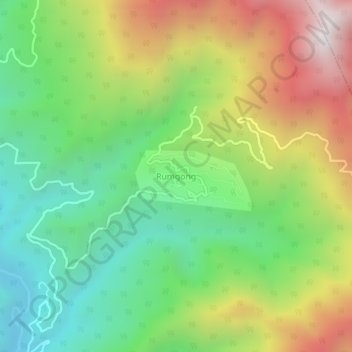 Rumgong topographic map, elevation, terrain