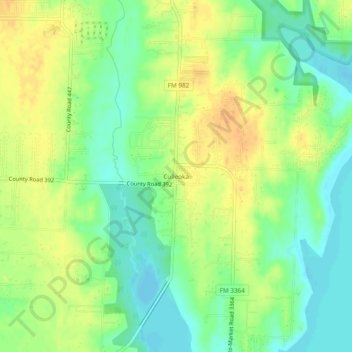 Culleoka topographic map, elevation, terrain