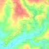 Luzunin topographic map, elevation, terrain