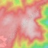 Mount Krungle Bungle topographic map, elevation, terrain