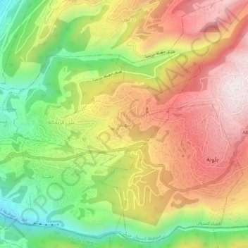 Sehaile topographic map, elevation, terrain