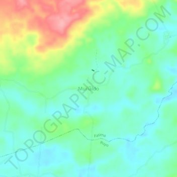 Murialdo topographic map, elevation, terrain