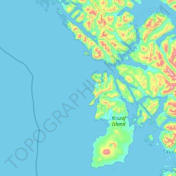 Sealion Islands topographic map, elevation, terrain