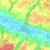 La Clousière topographic map, elevation, terrain