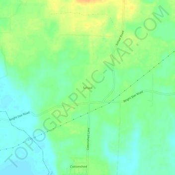 Schaal topographic map, elevation, terrain