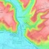Le Manoir topographic map, elevation, terrain