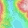 Reschenpass topographic map, elevation, terrain