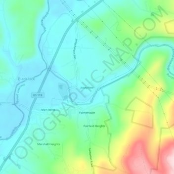 Josephine topographic map, elevation, terrain