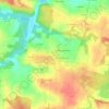 Les Prateaux topographic map, elevation, terrain