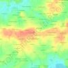 Les Landes topographic map, elevation, terrain