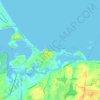 Straits Pond topographic map, elevation, terrain