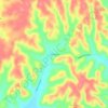 Friendship topographic map, elevation, terrain
