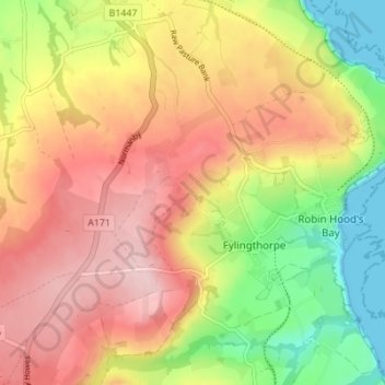 Raw topographic map, elevation, terrain