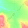 Gordondale topographic map, elevation, terrain