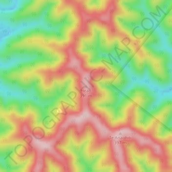 Heao topographic map, elevation, terrain