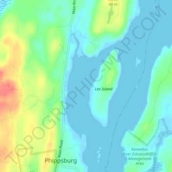 Drummore Bay topographic map, elevation, terrain