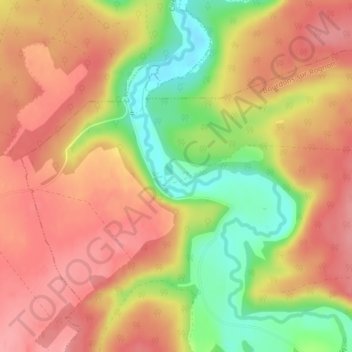 Lacrête topographic map, elevation, terrain