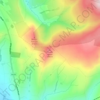 South Head topographic map, elevation, terrain