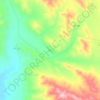 Elghar topographic map, elevation, terrain