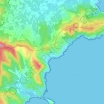 L'Escalet topographic map, elevation, terrain