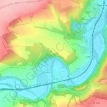 Himmelreich topographic map, elevation, terrain