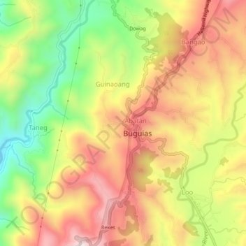 Ambabag topographic map, elevation, terrain