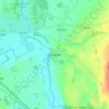 Wroxeter topographic map, elevation, terrain