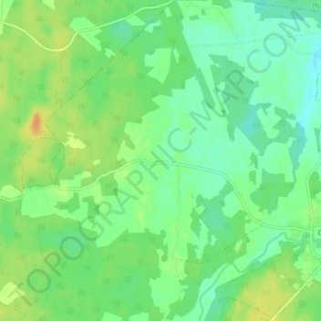 Orleka topographic map, elevation, terrain