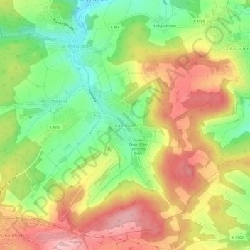 Tumlingen topographic map, elevation, terrain