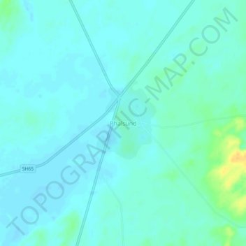 Phalsund topographic map, elevation, terrain