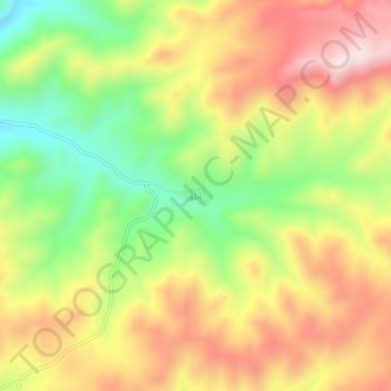 Ilu topographic map, elevation, terrain