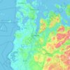 Sandnes topographic map, elevation, terrain