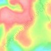 Fouta Djallon topographic map, elevation, terrain
