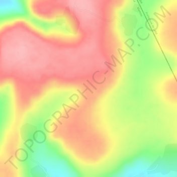 Fouta Djallon topographic map, elevation, terrain