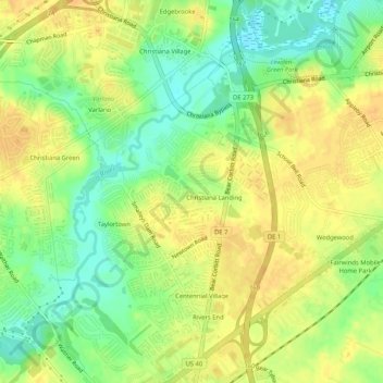 Lakecroft II topographic map, elevation, terrain
