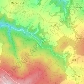 Annenberg topographic map, elevation, terrain