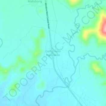 Gen. Emilio Aguinaldo topographic map, elevation, terrain